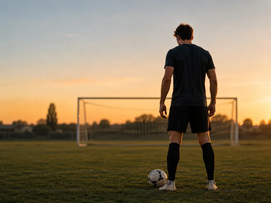 Athlete comparing mental training apps on a smartphone
