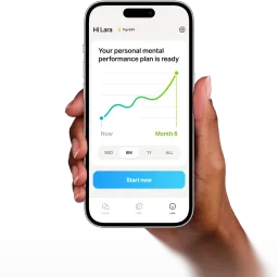 Sync mental training app on a smartphone